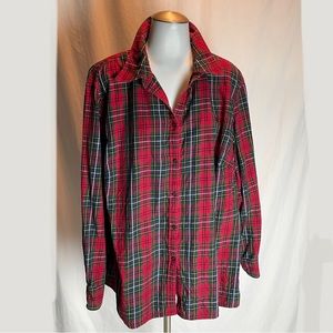 Chaps red plaid shirt